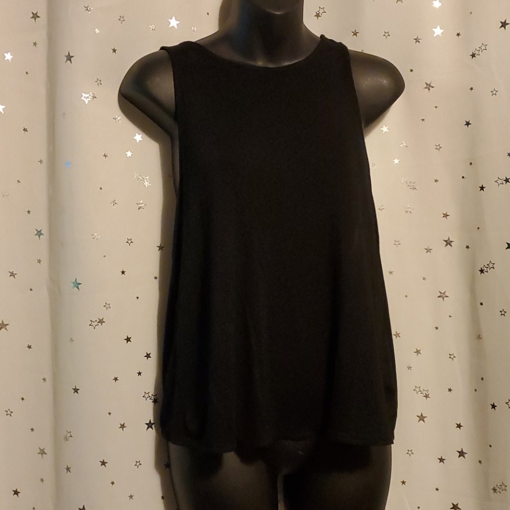 Black wrap tank top